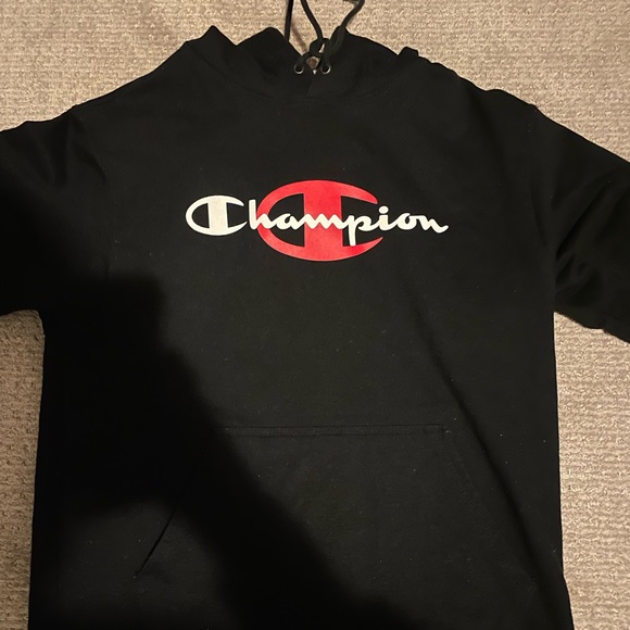 Black champion hoodie size medium - Picture 1 of 3